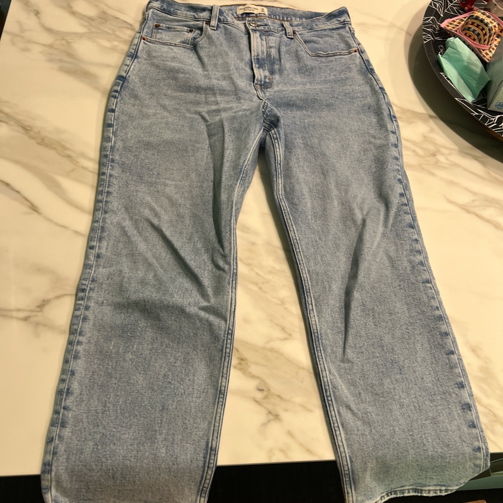 Abercrombie & Fitch Blue Straight Leg Denim